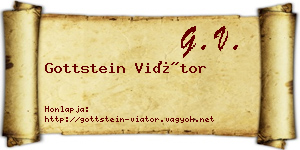 Gottstein Viátor névjegykártya